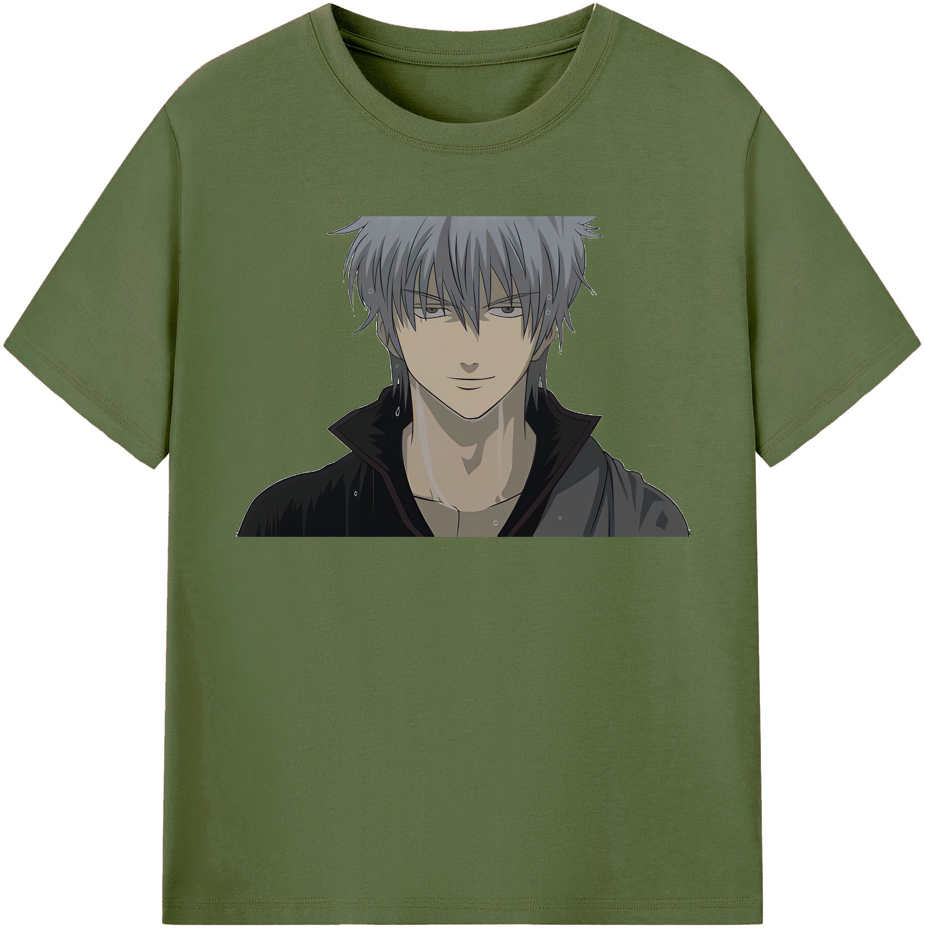 （画像用） ぎんたま 坂田銀時（さかたぎんとき） 神楽 志村新八（しむら しんぱち） GINTAMA Sakata Gintoki Kagura Shimura Shinpachi 綿100％半袖Tシャツ（フロントプリント）